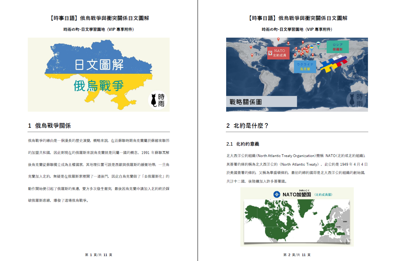 俄烏戰爭相關日文總整理