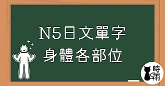 N5日文單字03（名詞）身體各部位